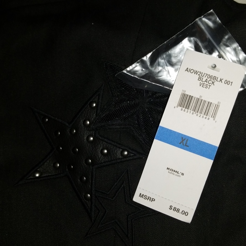 Authentic Icon Mens Star Detail Vest Sz XL NEW - Picture 4 of 4